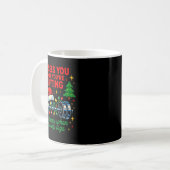 Mug He Sees You Lifting Funny Skip Legs Christmas Tee  (Devant gauche)