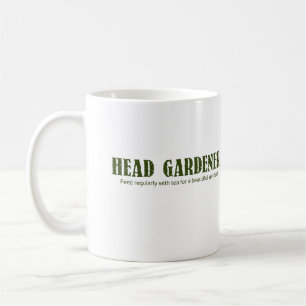 Mug "Head Gardener" Cadeau imprimé Café/Mug de thé 