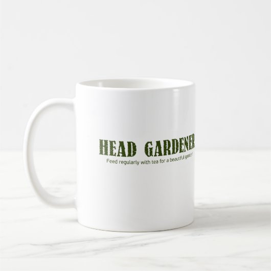 Mug "Head Gardener" Cadeau imprimé Café/Mug de thé (11 (Gauche)