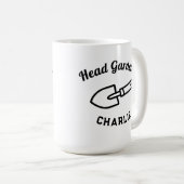 Mug Head Gardener Humor Funny Garden Trowel Custom (Devant droit)