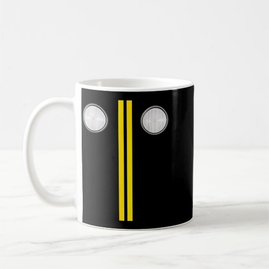 Mug Headlights With Road Markings Funny Halloween Cost (Gauche)