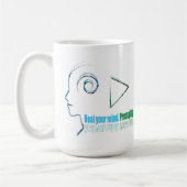 Mug Heal your mind. Press play (Gauche)