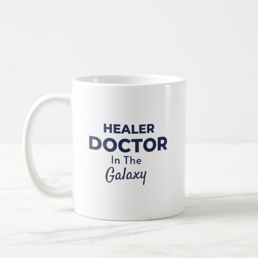 Mug Healer Doctor in the Galaxy Typography Design (Gauche)