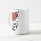 Mug Healing Takes Time Mental Health Support  (Devant gauche)