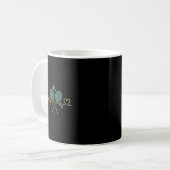 Mug Hearbeat Volant de badminton Racket Retro Player G (Devant gauche)
