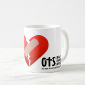 Mug Heart Awareness, Surgery, Survivor Recovery Gift (Devant droit)