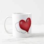Mug Heart Balloons and Clouds Love (Gauche)