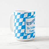 Mug Heart Bayern Drapeau bavarois couleurs Oktoberfest (Devant gauche)