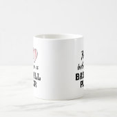 Mug Heart Belongs Baseball (Centre)