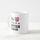 Mug Heart Belongs British (Devant gauche)