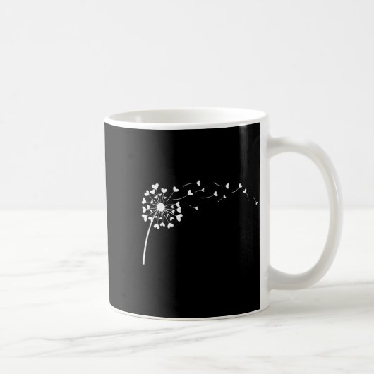 Mug Heart Dandelion Flower Love Cute Valentines Day Wo (Droite)