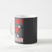 Mug Heart Disease Awareness Heart Warrior Wear Red Hea (Devant gauche)