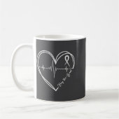 Mug Heart Disease Awareness Heartbeat Chd Wear Red Hea (Gauche)