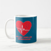 Mug Heart Disease Awareness -national Wear Red Shirt D (Gauche)