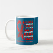 Mug Heart Disease Awareness Red Butterflies Ribbon Sup (Gauche)