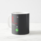 Mug Heart Disease Awareness Red Ribbon Heart Attack Su (Devant gauche)