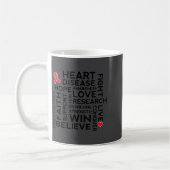 Mug Heart Disease Month Suprt Walk Tee  (Gauche)