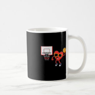 Mug Heart Dunk Joueur de basket Valentines Jour Amour 