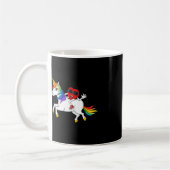 Mug Heart équitation Unicorn Valentine's Day Fun Girls (Gauche)