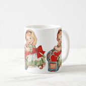 Mug Heart Girl Enfant Retro Enfants mignons (Devant droit)