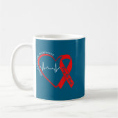 Mug Heart Health Heart Disease Awareness Chd Heartbeat (Gauche)