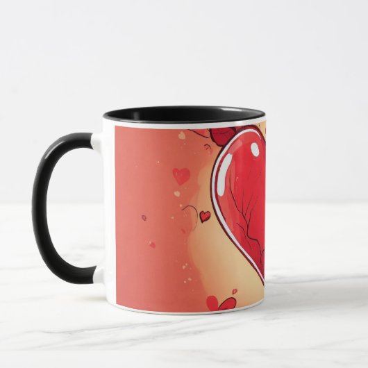 #mug #heart imprimer la mug "L'amour dans chaque s (Gauche)