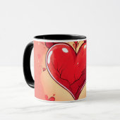 #mug #heart imprimer la mug "L'amour dans chaque s (Devant gauche)