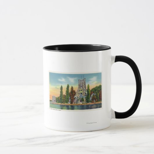Mug Heart Island Vue sur la tour Alster (Droite)