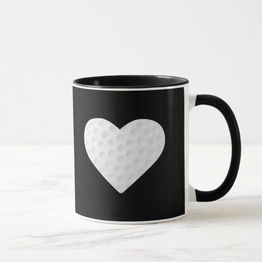 Mug Heart Love Et Live Golf (Droite)