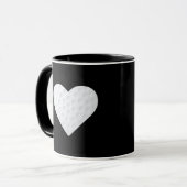 Mug Heart Love Et Live Golf (Devant gauche)