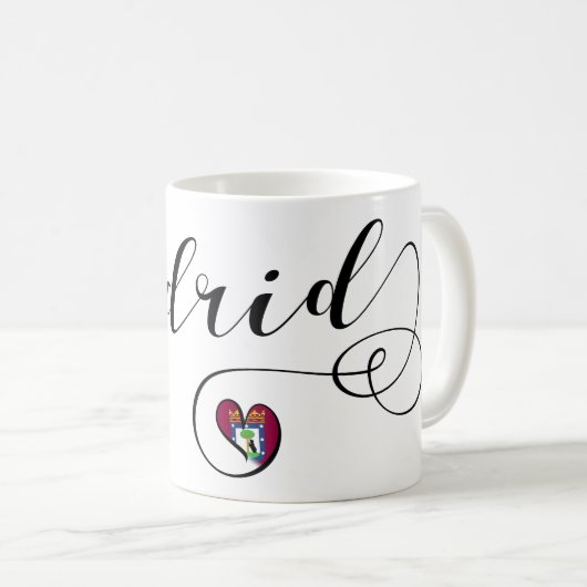 Mug Heart Madrid Mug, Espagne (Devant droit)