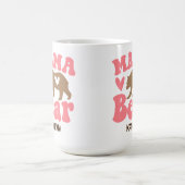 Mug Heart Mama Oear Retro Cute Funny Maman Cadeau (Centre)