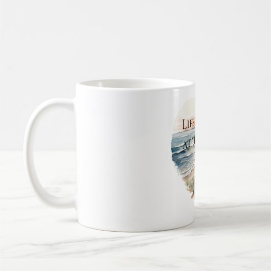 Mug Heart Ocean Beach (Gauche)