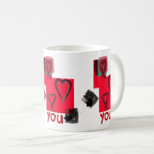 Mug "Heart On You" Imprimer par Nicky Brendon (Devant droit)