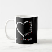 Mug Heart Peace Love Golf Player Srt Lovers Outfit Wom (Gauche)