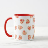 Mug Heart Pepperoni Pizza Motif (Gauche)