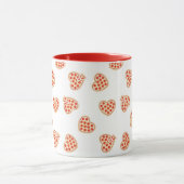 Mug Heart Pepperoni Pizza Motif (Centre)