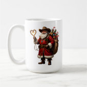 Mug Heart Rope Cowboy Santa (Gauche)