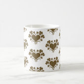 Mug Heart Shamrock Plaid Olive Classic Clover (Centre)