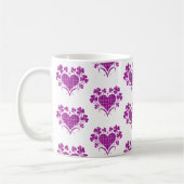 Mug Heart Shamrock Plaid Pink Classic Clover (Gauche)