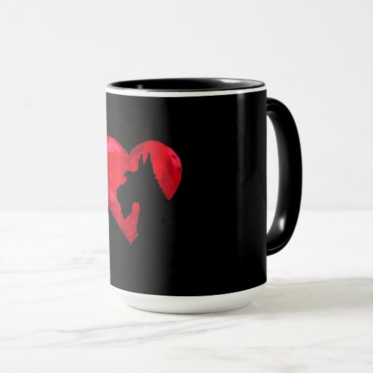 Mug Heart Silhouette (Devant droit)