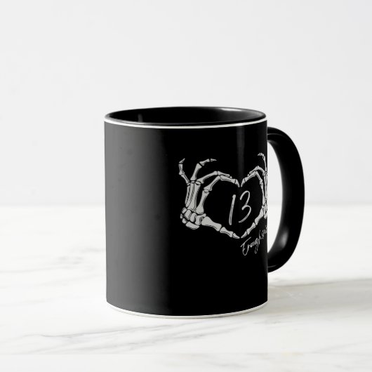 Mug Heart Skeleton Main Classic (Devant droit)