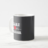 Mug Heart Warrior Heart Disease Awareness Month Red He (Devant gauche)