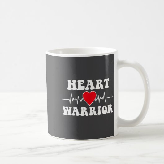 Mug Heart Warrior Heart Disease Awareness Month Red He (Droite)