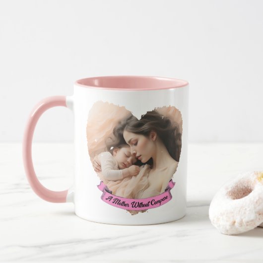 Mug Heart You, une mère sans comparaison (Avec donut)