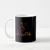 Mug Heartbeat Cat Lover Animal Silhouette Cute Cat  (Gauche)