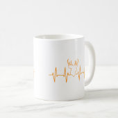 Mug Heartbeat Deer Funny Deer Hunting For Hunter (Devant droit)