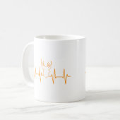 Mug Heartbeat Deer Funny Deer Hunting For Hunter (Devant gauche)