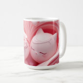 Mug Heartbound Cats in Pastel Pink (Devant droit)