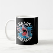Mug Heartbreaker Shark Cute Funny Love Design For Vale (Gauche)